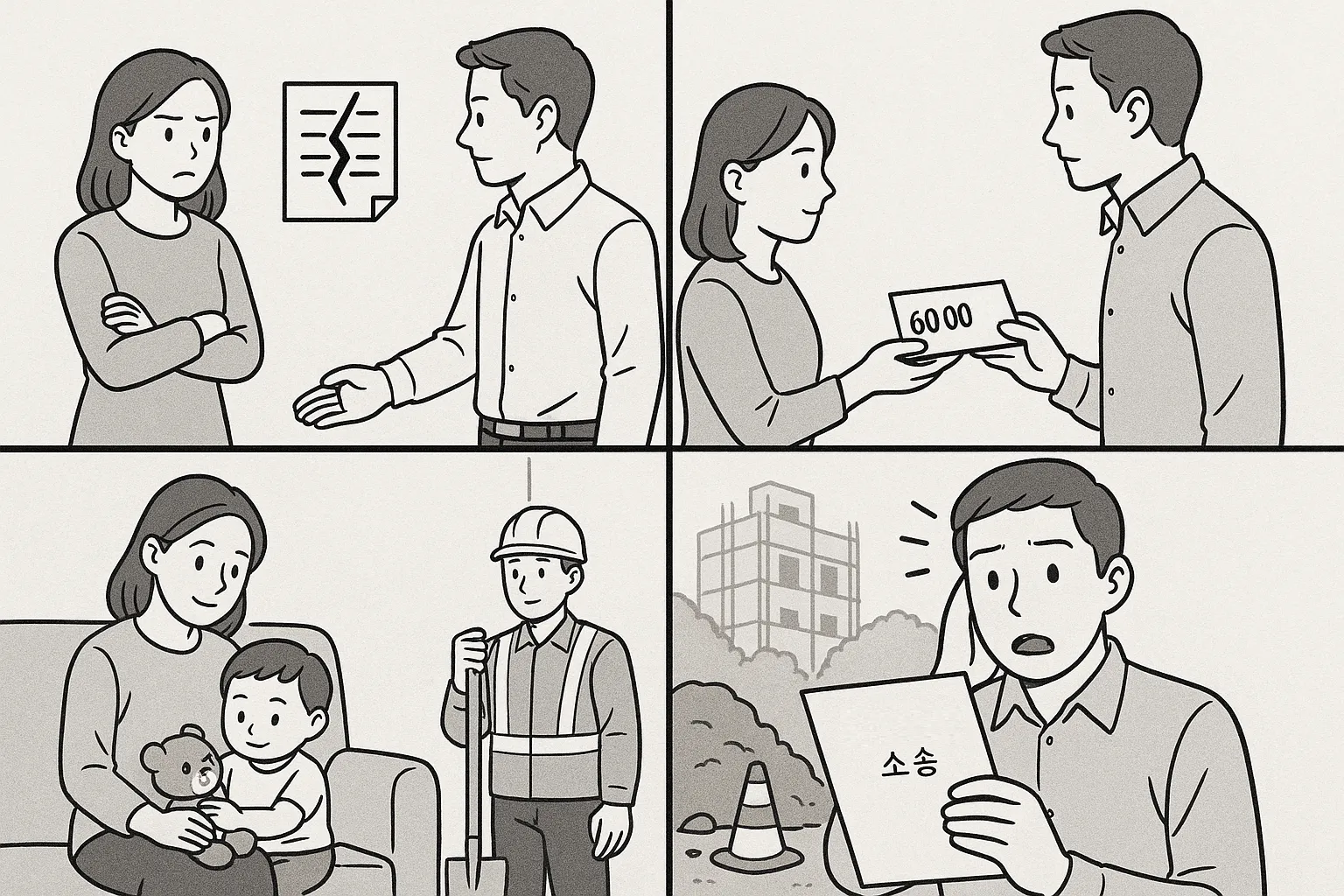 양육비소송 기각 의뢰인 사건 피고