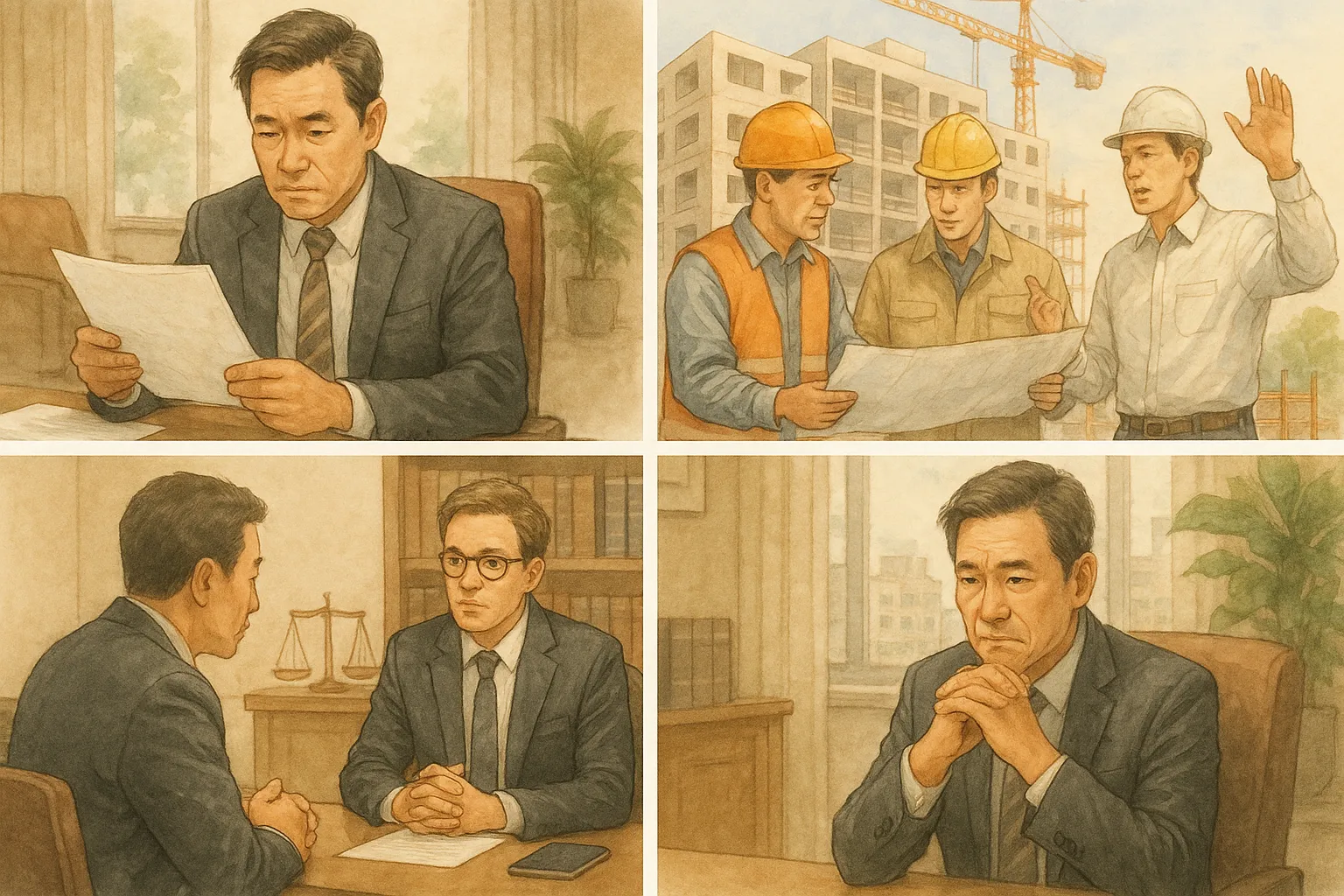 기업법률자문 용역비 청구 피고 사건 경위