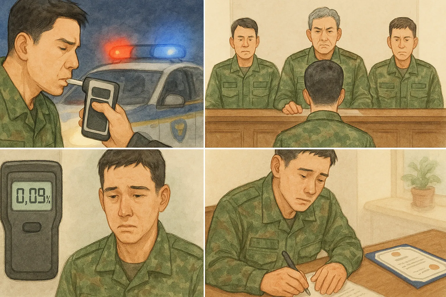 군형사전문변호사 군인 음주운전 사건 강등 처분
