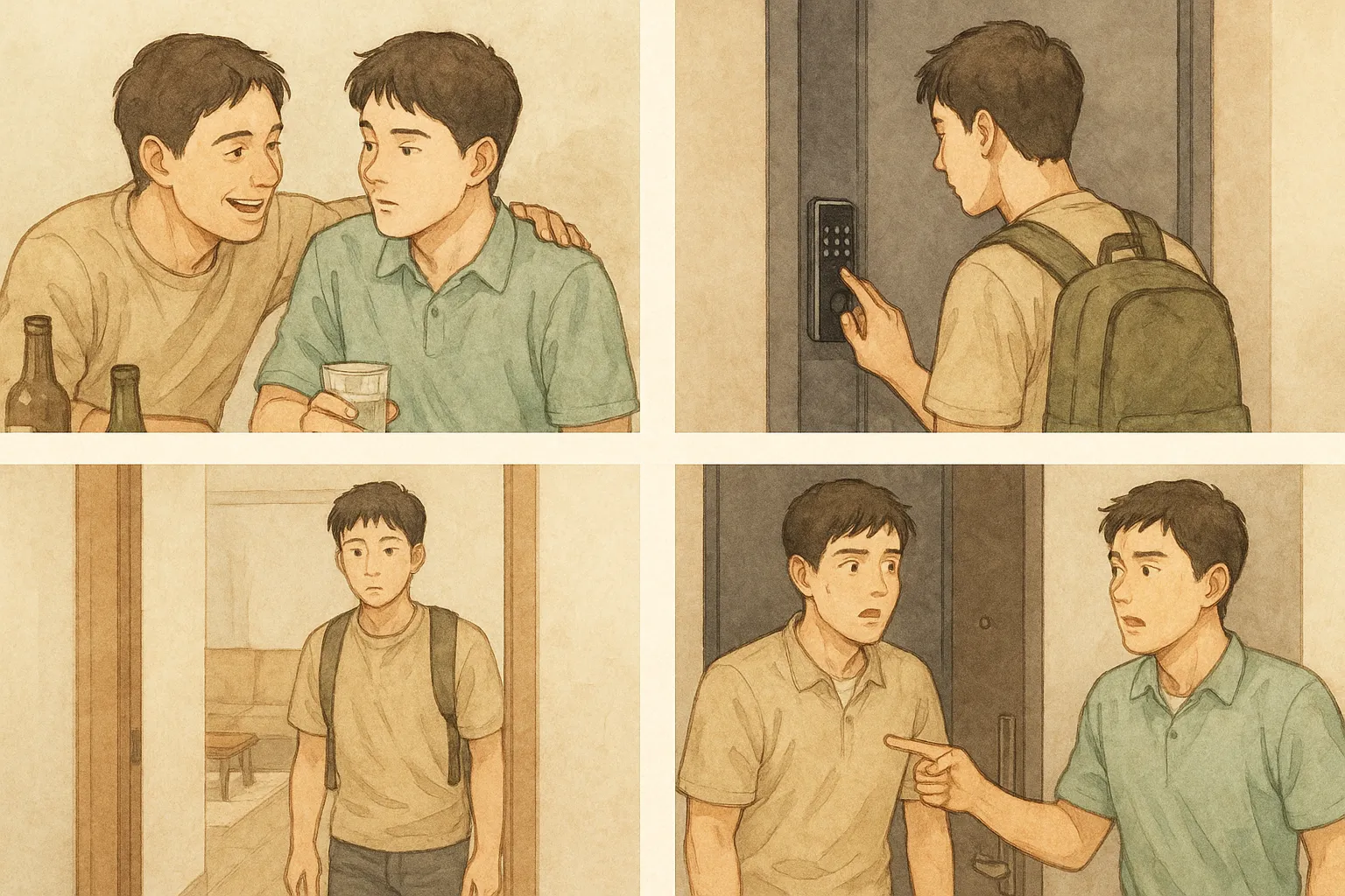 대륜 무단주거침입 혐의 사건 경위