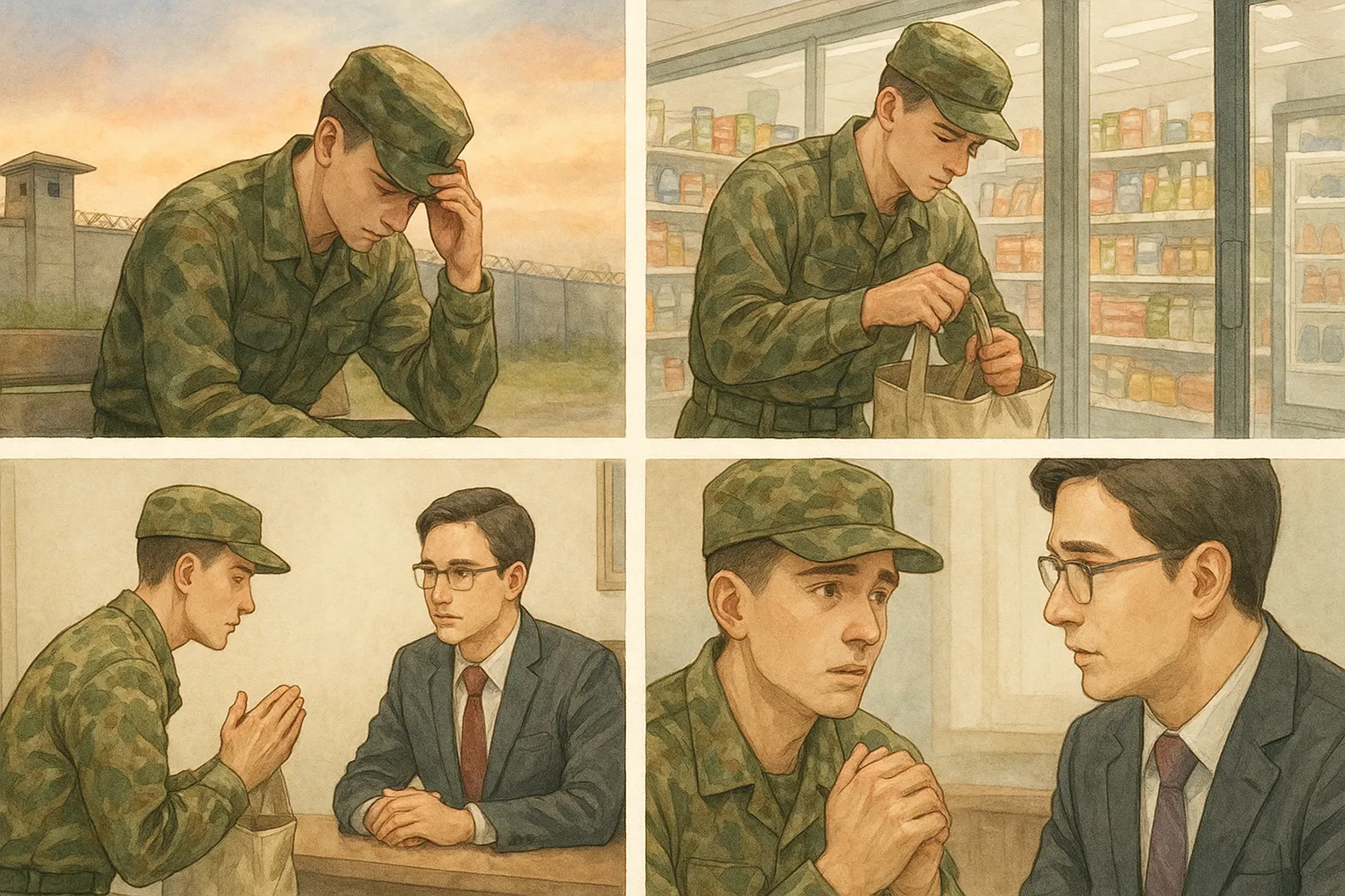 군사재판 의뢰인 사건 경위 내용