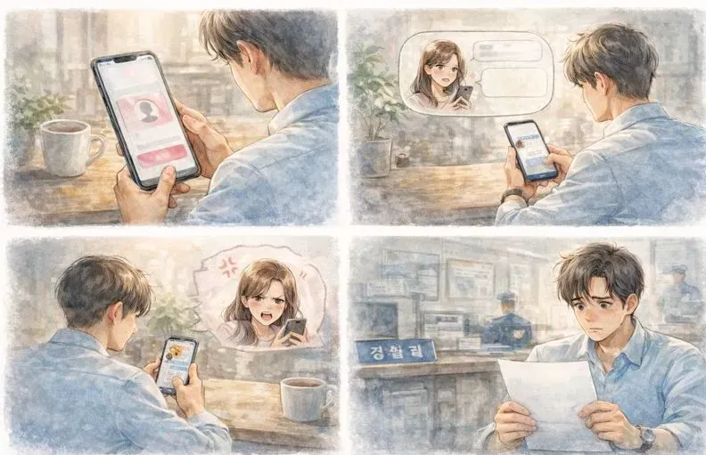 통매음경찰조사를 위해 찾아주신 의뢰인