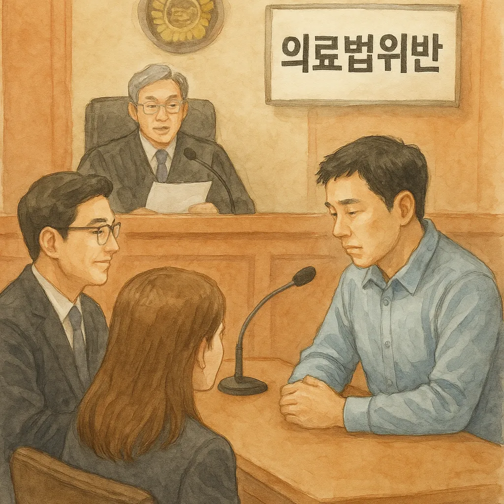 의료법위반 혐의 도움 요청하신 의뢰인