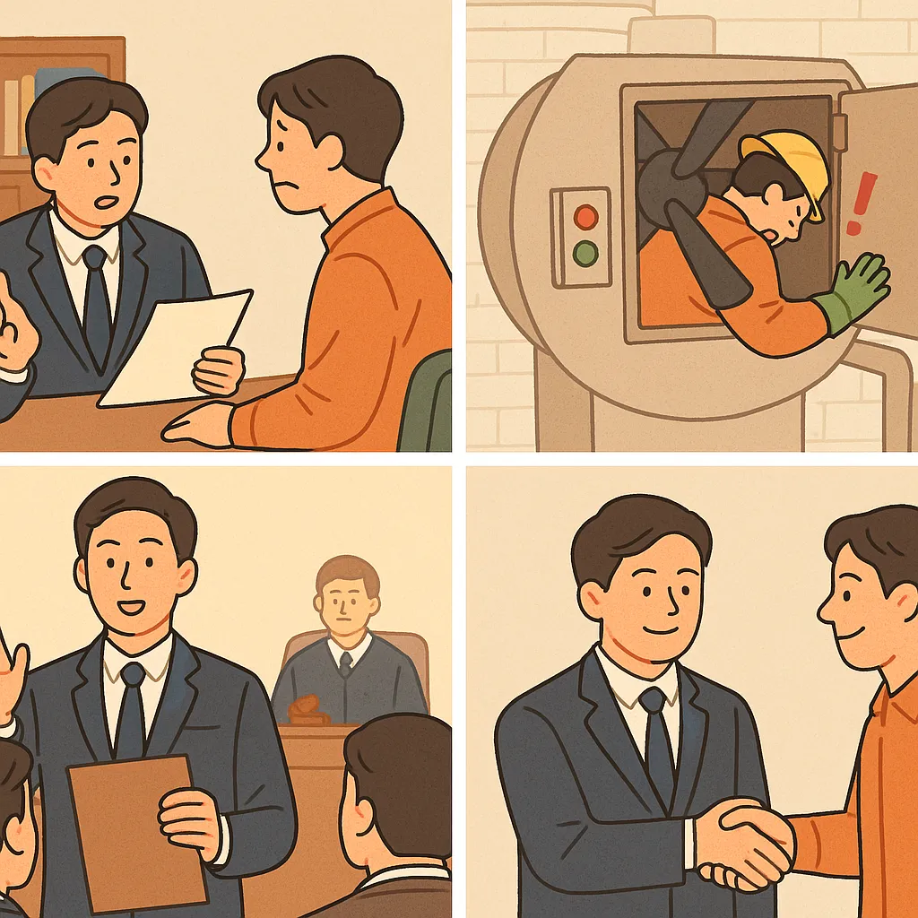 산업재해사망 사고로 도움 요청하신 사업주 의뢰인