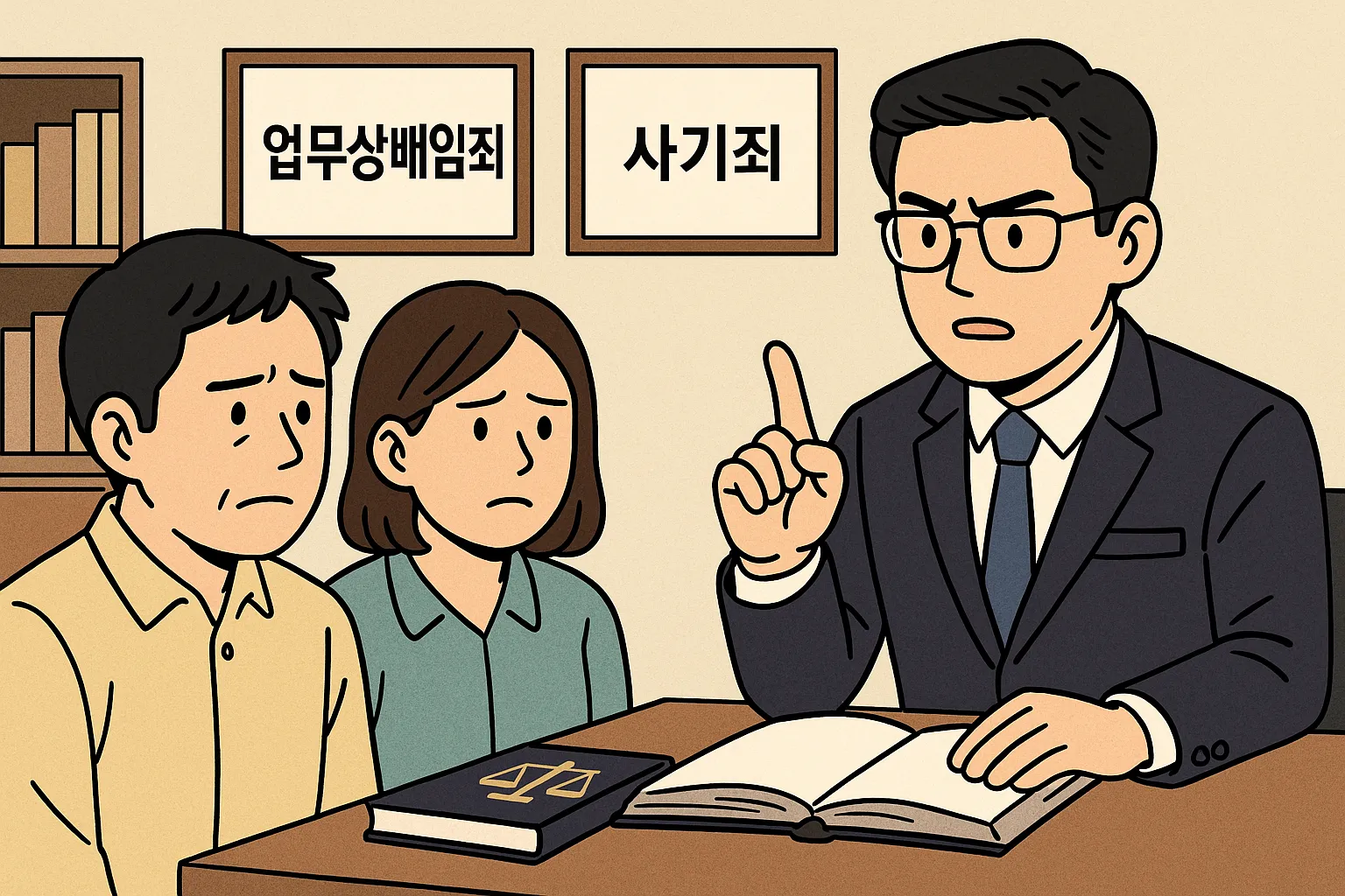 업무상배임죄, 사기죄 혐의로 고소당한 의뢰인