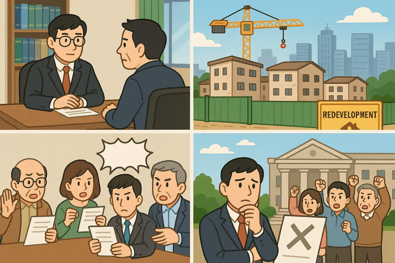 동의서 방식 및 소유자 산정 문제 제기