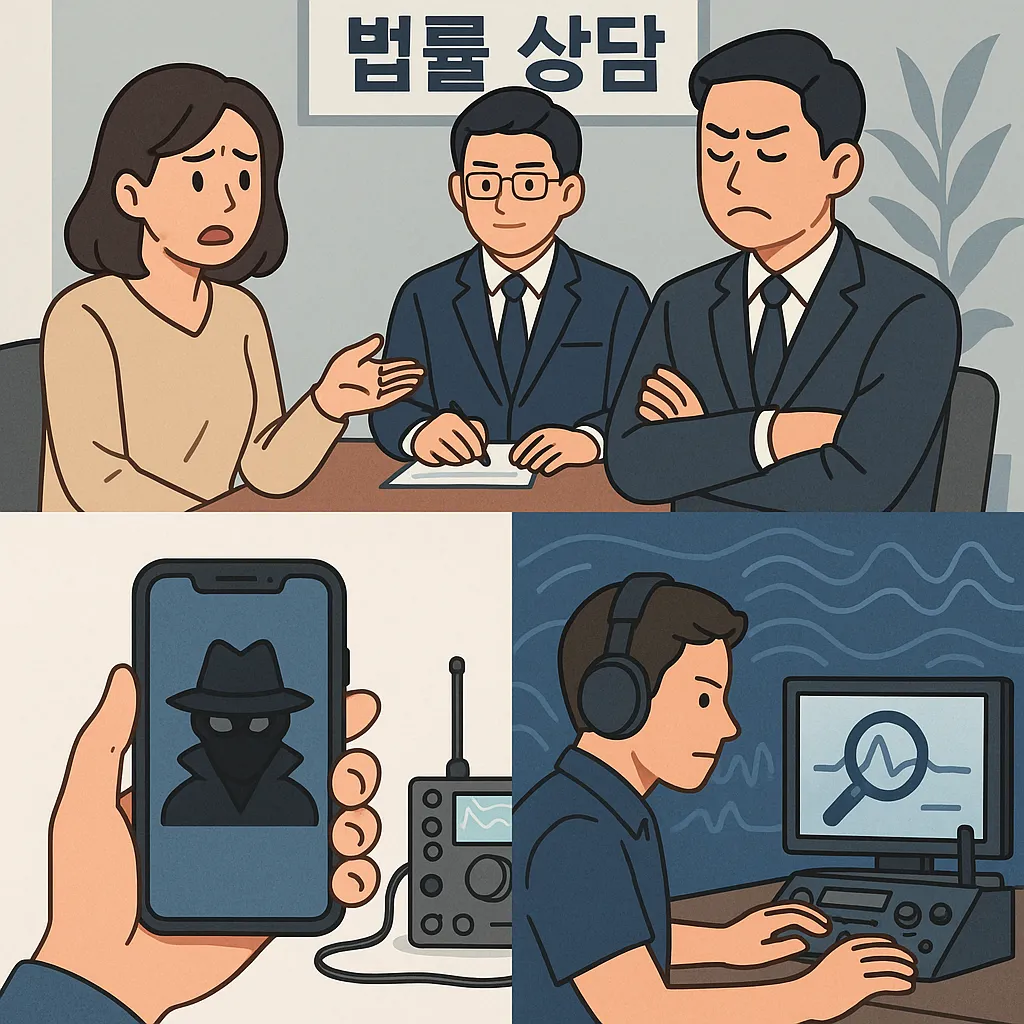 바람증거 수집 관련 의뢰인 위한 조력 제공