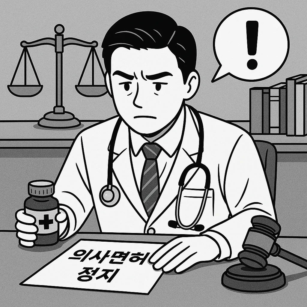의사면허정지 사유로 도움 요청하신 의뢰인