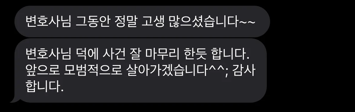 형사사건전문변호사 조력 결과 불기소 결정