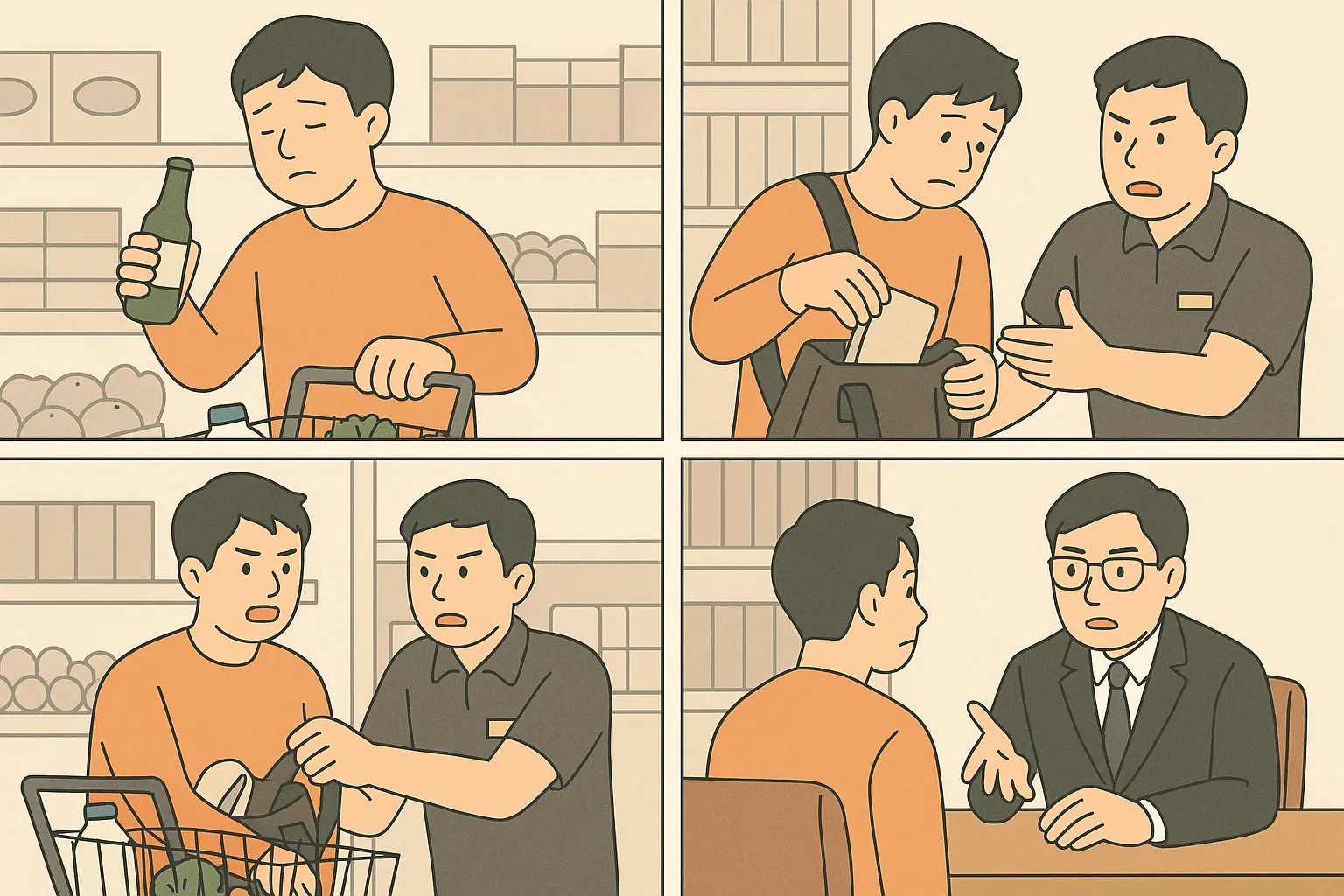절도죄 혐의 의뢰인 사건 내용