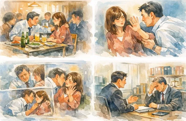 강제추행변호사의 피해자진술 CCTV확보 신체접촉입증 형사합의진행 접근금지조치