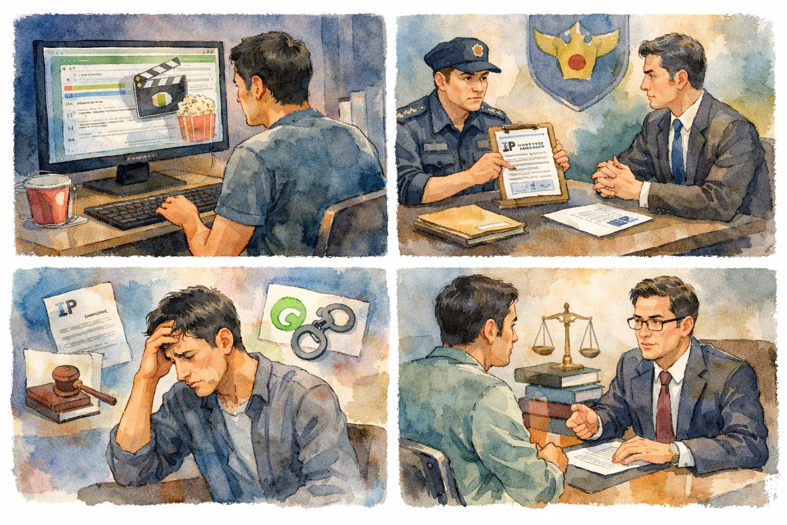 저작권법위반 저작물무단복제 불법공유사이트 저작권침해신고 손해배상청구 형사처벌수위