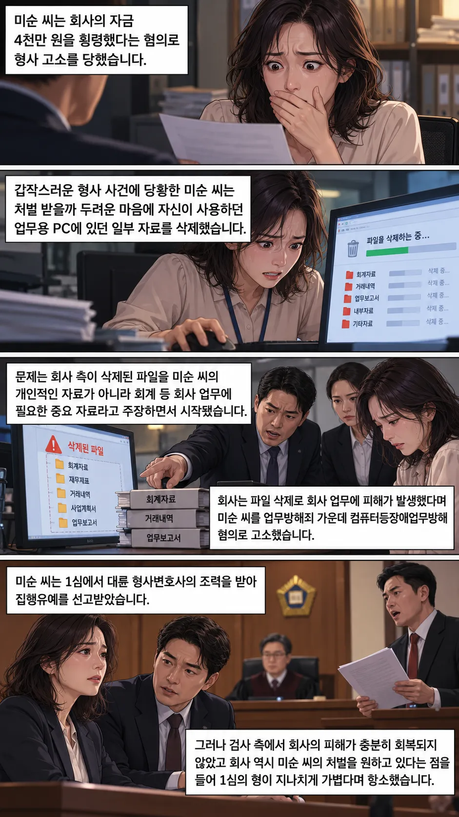 형사공탁으로 검사의 항소 기각한 사례