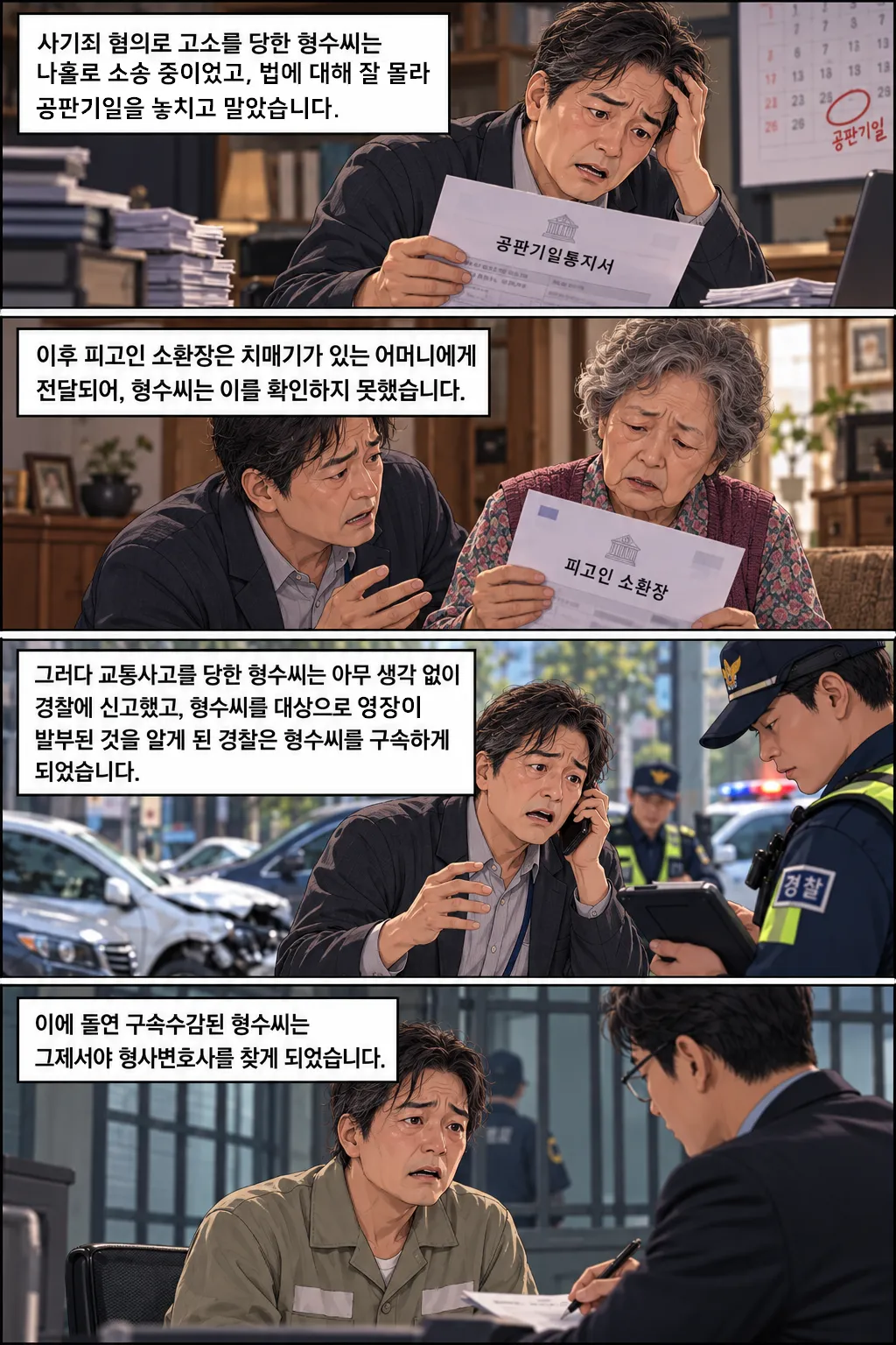사기죄구속된 피고인 걱정으로 잠들지 못한다면