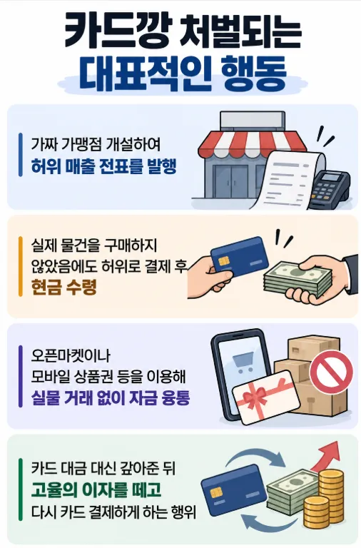 카드깡처벌 근거법 여신전문금융업법, 무엇을 금지할까?