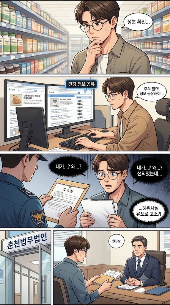 춘천법무법인에서 사건별 증거자료와 법적 쟁점을 검토하는 과정을 설명하는 이미지