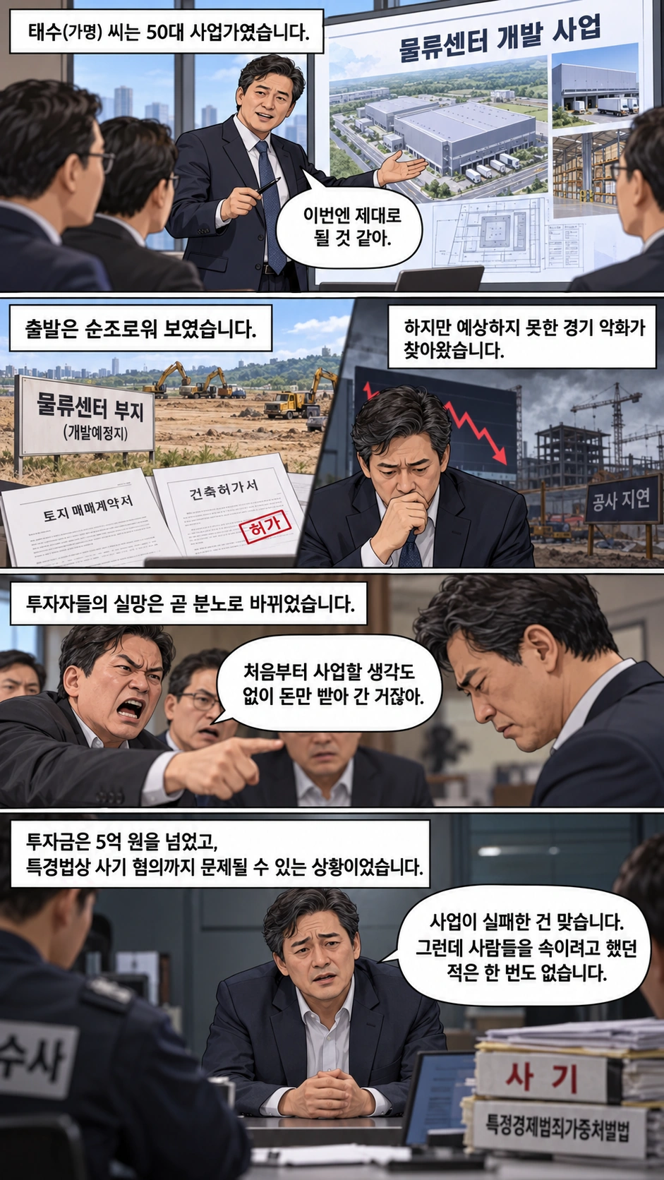 특정경제가중처벌법 위반 혐의를 받은 의뢰인의 사연