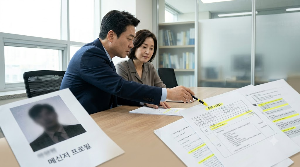 1. 로맨스스캠처벌과 피해금 회수를 위해 확인해야 할 대응 방법을 정리한 이미지
