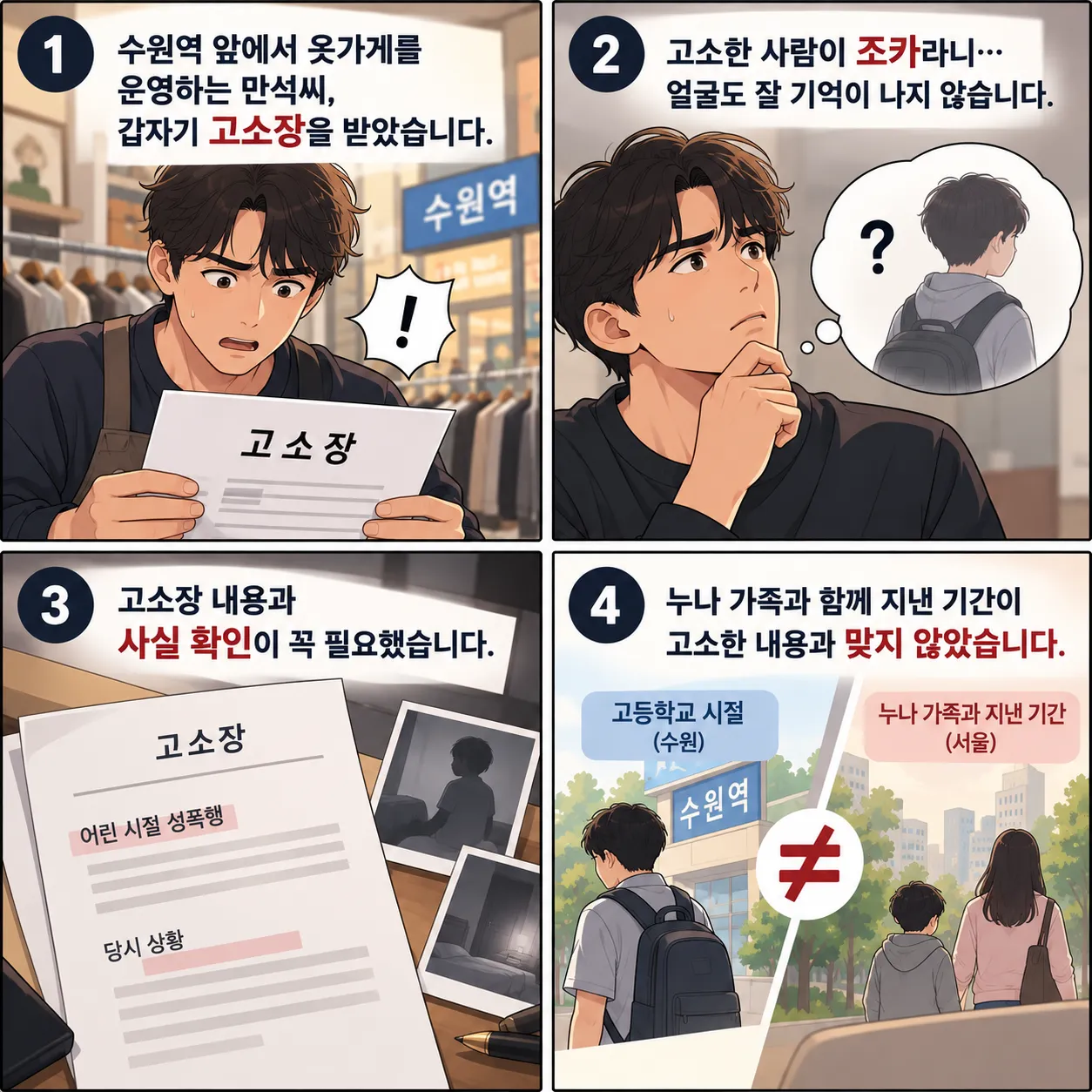 성폭력처벌법 위반 혐의 받은 의뢰인