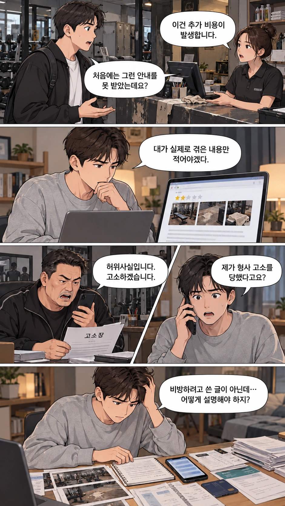 운동시설 이용 후기를 작성했다가 정보통신법위반벌금 위기 사례