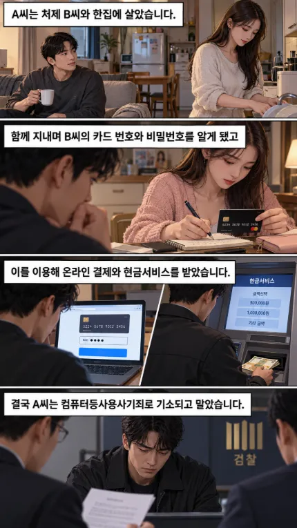 친족상도례 대법원 사건 웹툰