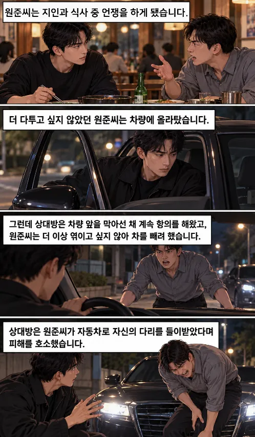 '차만 뺐을 뿐인데' 특수폭행 고소당한 원준 씨
