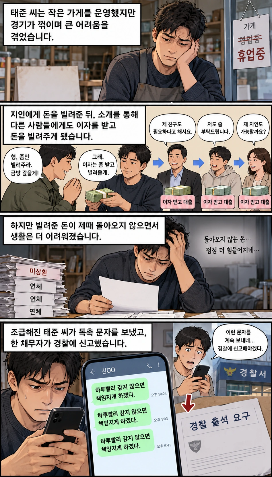 불법대부업처벌 위기에 처한 의뢰인