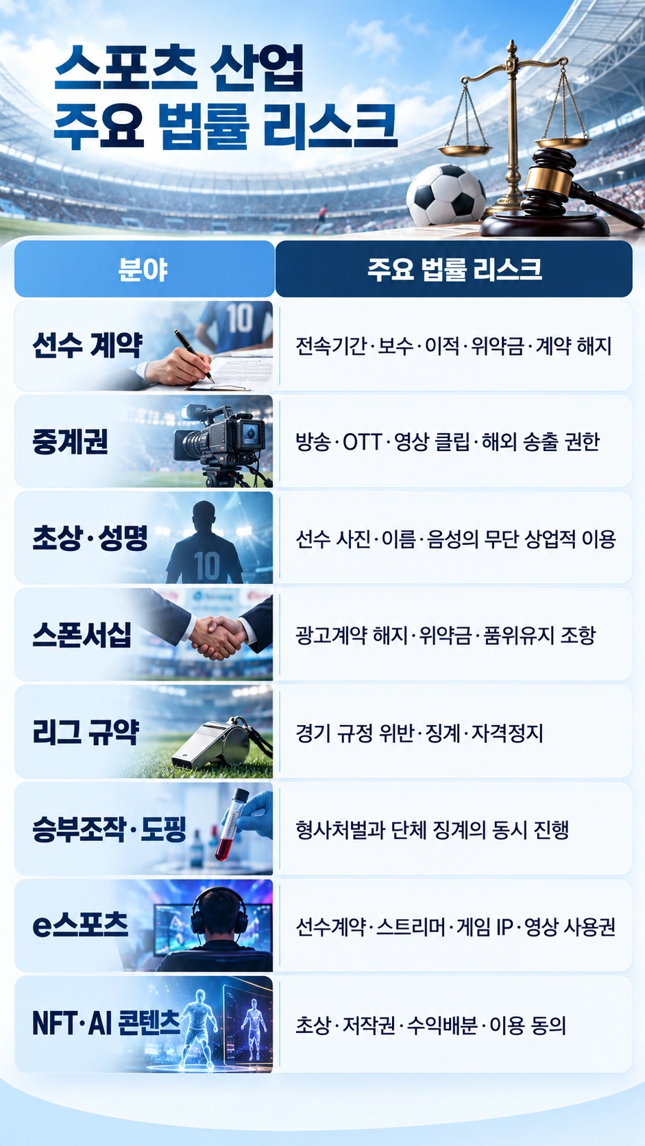 스포츠 선수 계약의 법률 리스크