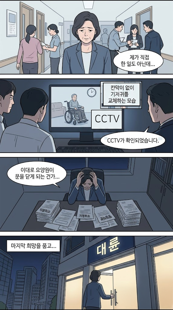 노인학대 사건의 CCTV와 증거자료 검토