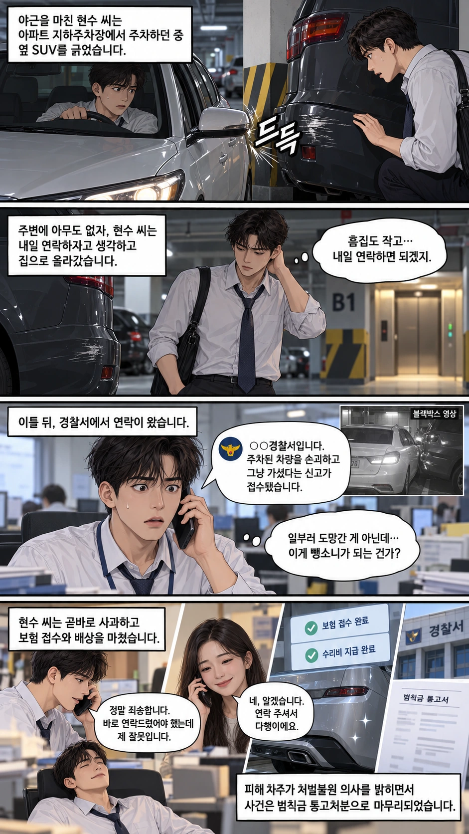 물피도주죄처벌에 대한 가상 사례