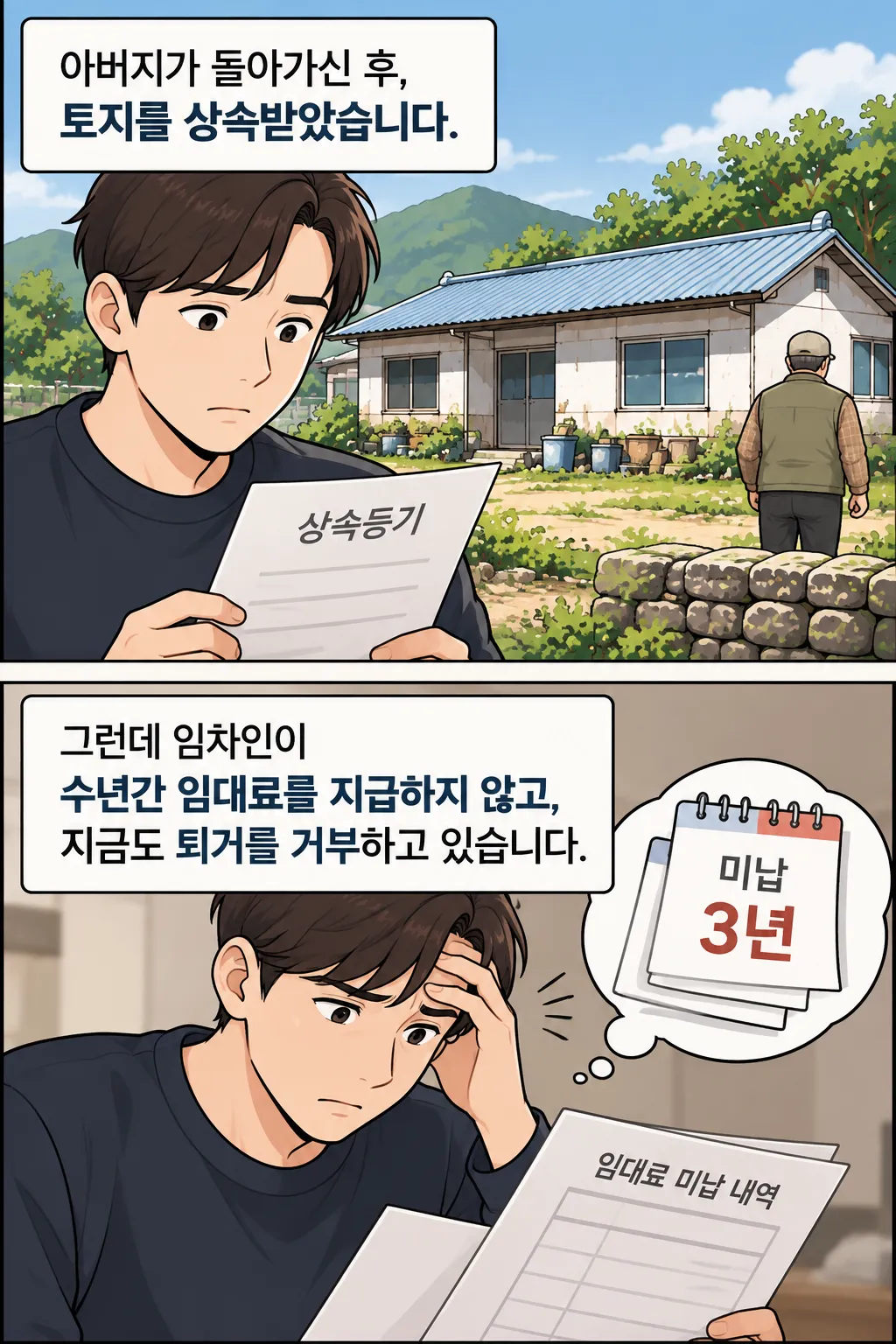 임차인의 임대료 연체 및 퇴거 거부
