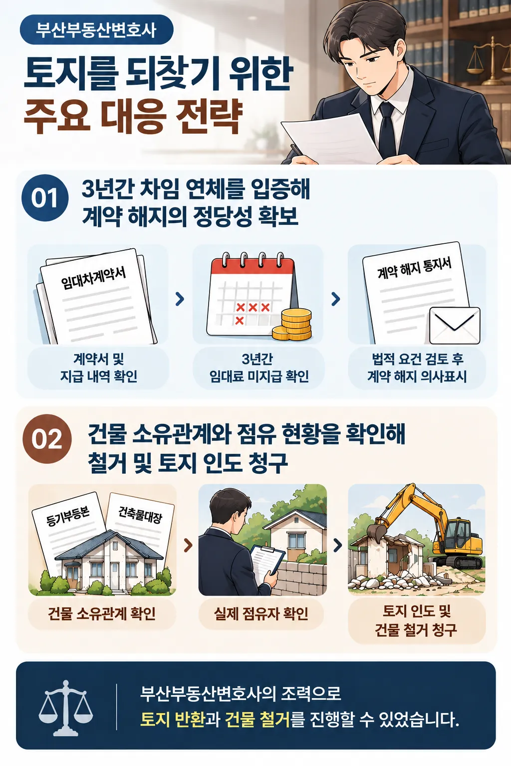 임대료미지급 시 토지반환, 건물철거 대응 전략