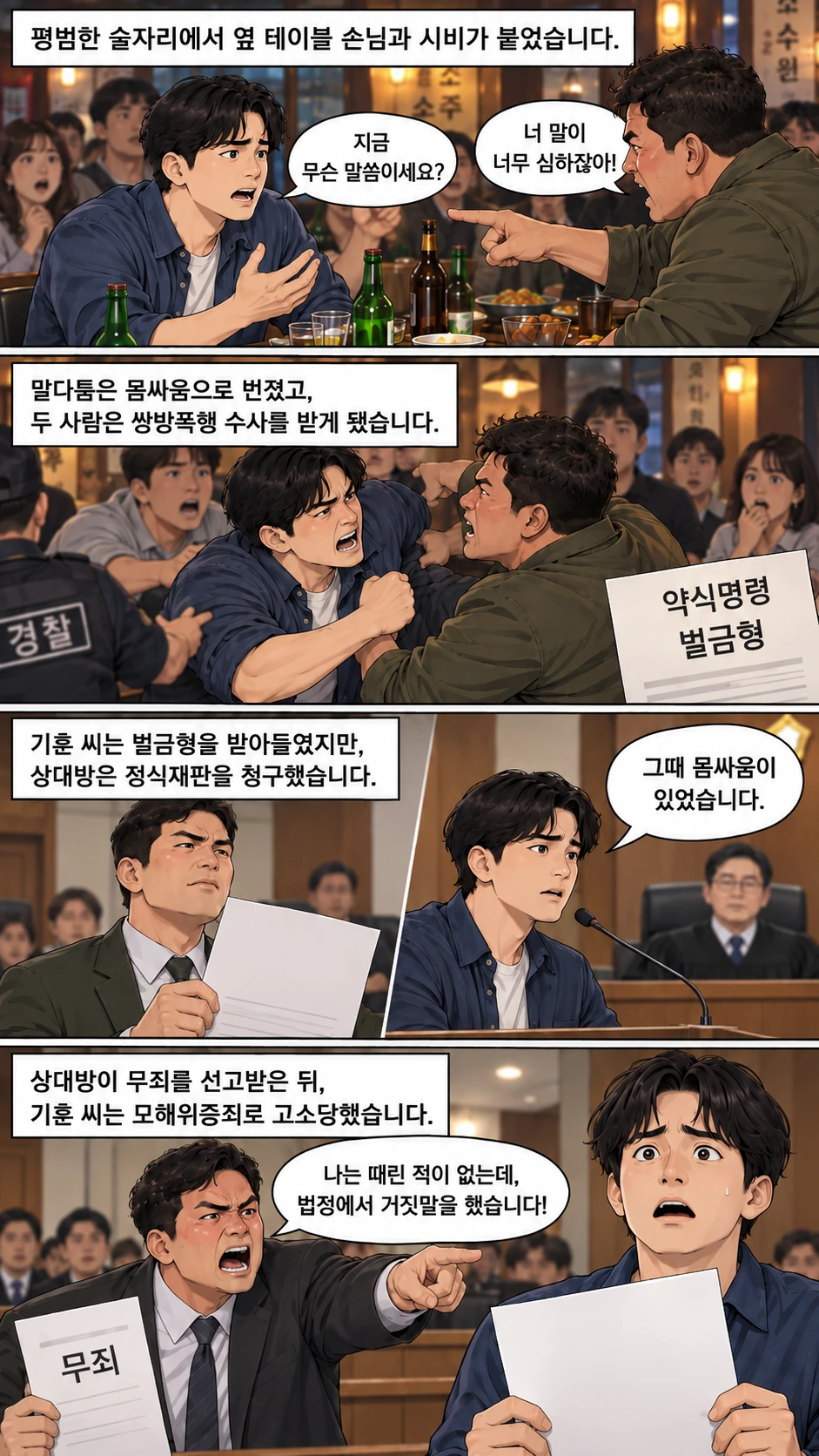 위증죄 혐의 받은 실제 사례