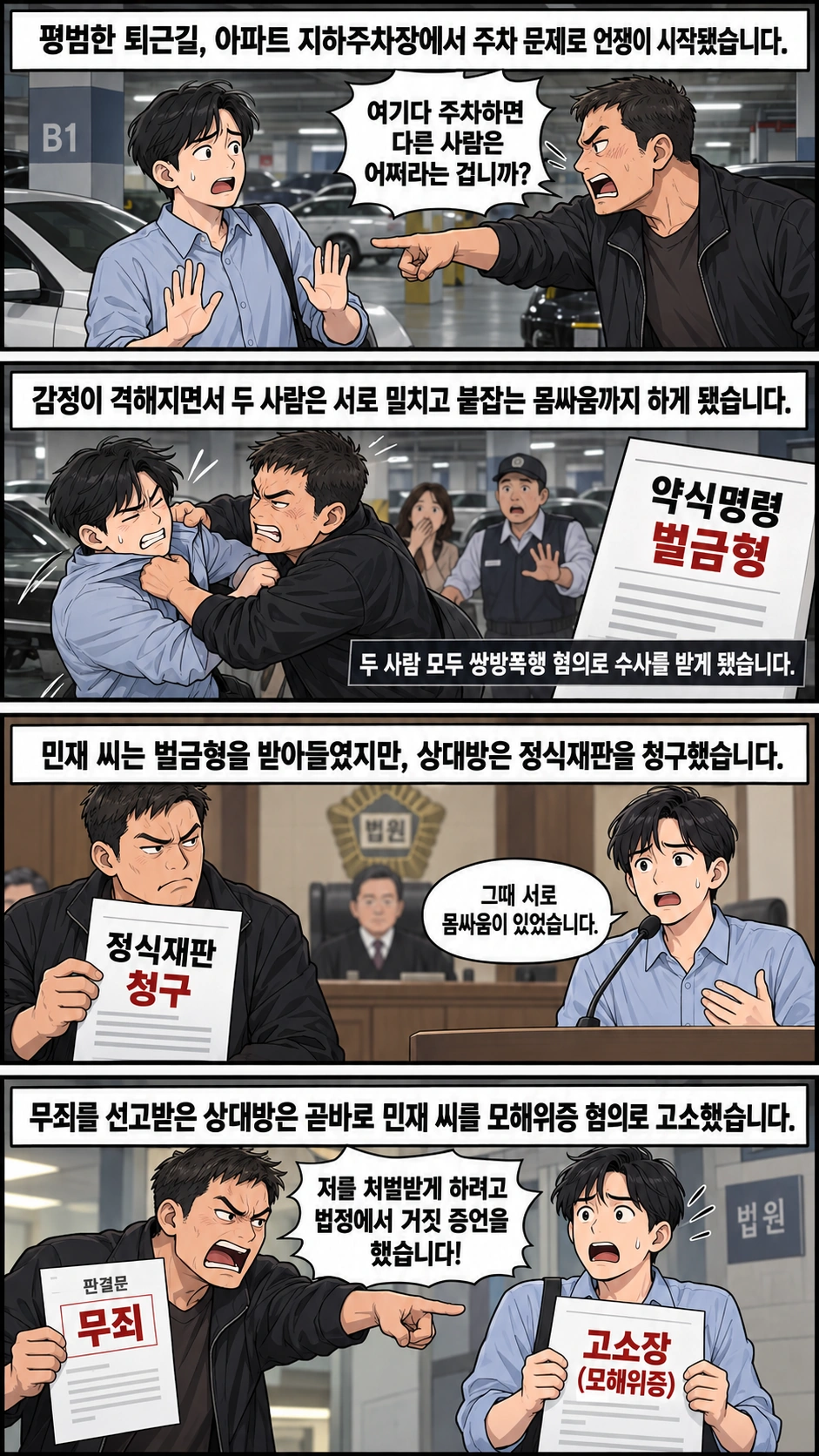 모해위증 혐의를 받은 의뢰인의 사연