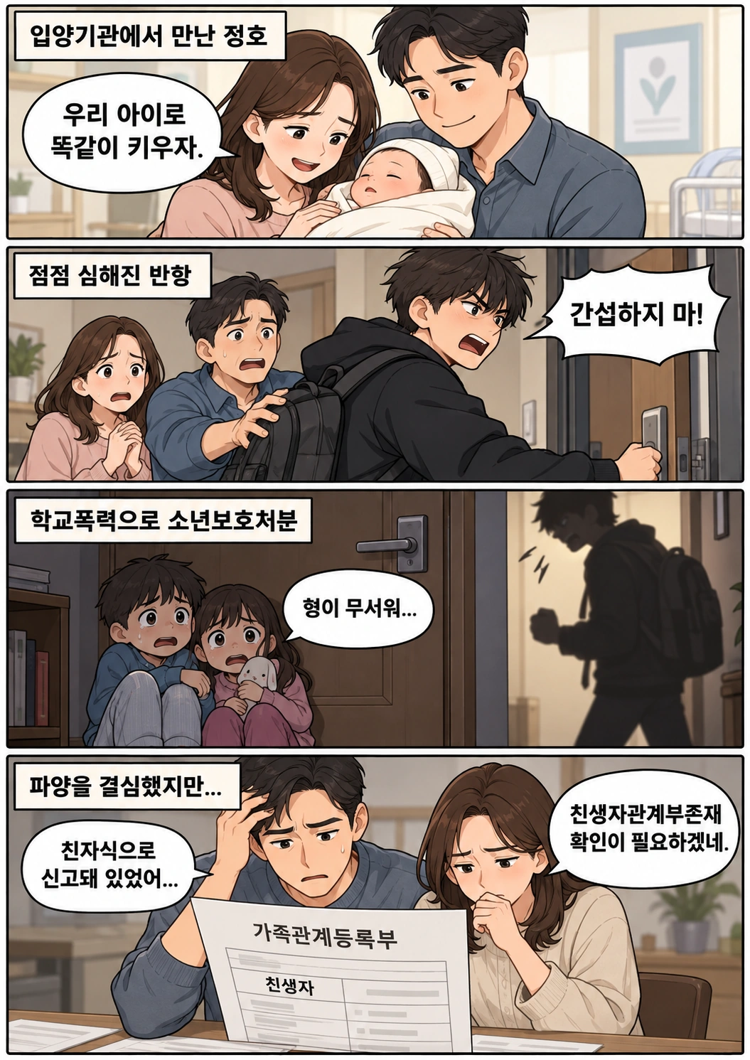 친생자관계부존재 확인 사례