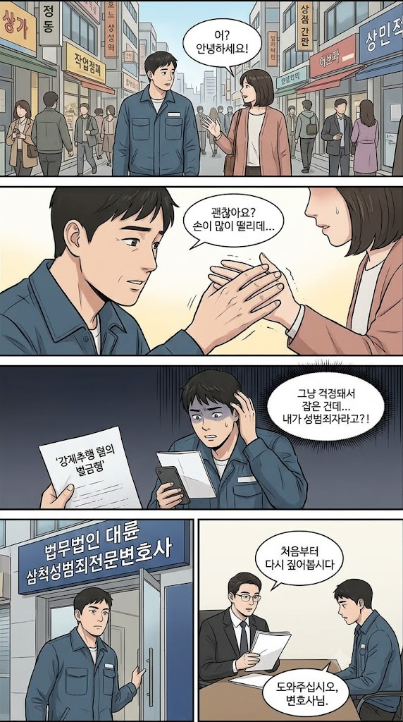 삼척성범죄전문변호사와 성범죄 사건의 사실관계와 핵심 쟁점을 상담하는 이미지