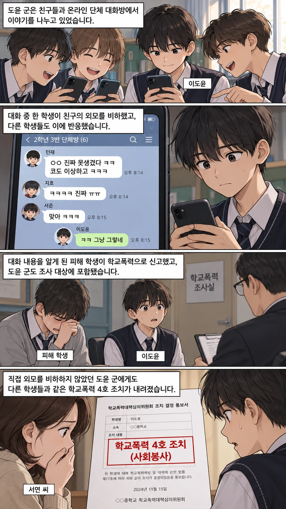 삼척학교폭력전문변호사를 찾은 학폭4호 의뢰인의 사연
