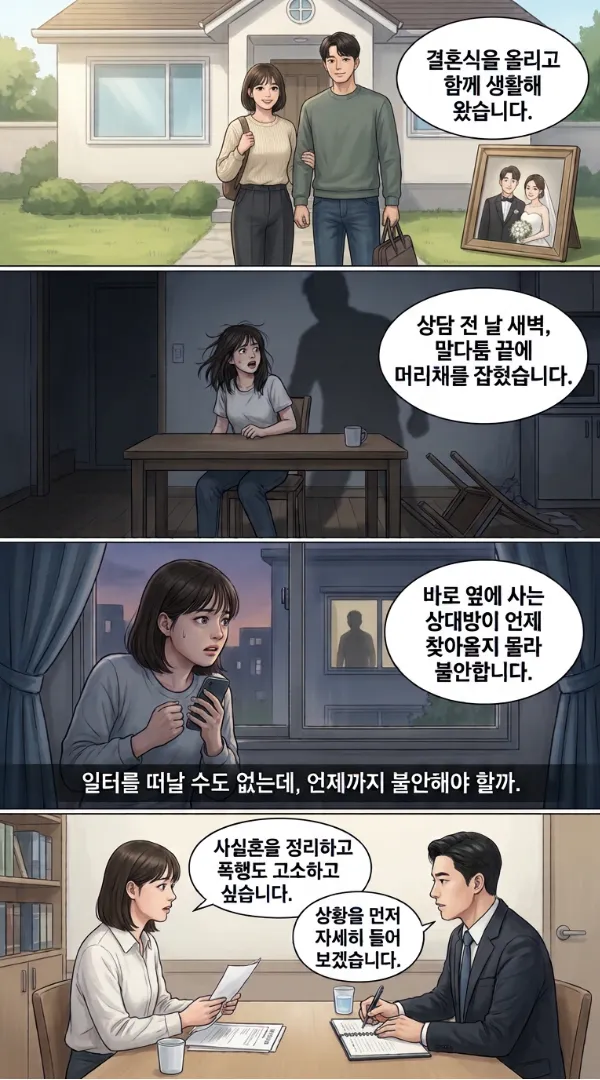 가정폭력 사실혼해소 형사전문변호사 사실혼관계 가정폭력상담