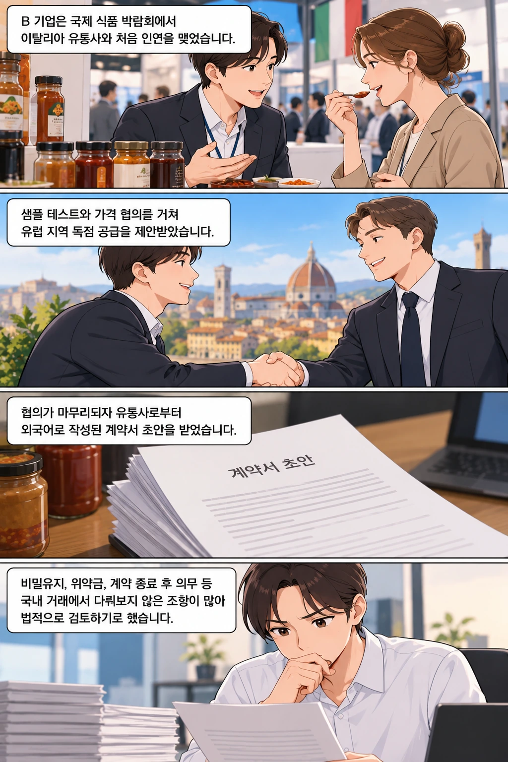 물품거래계약서 검토를 요청한 기업