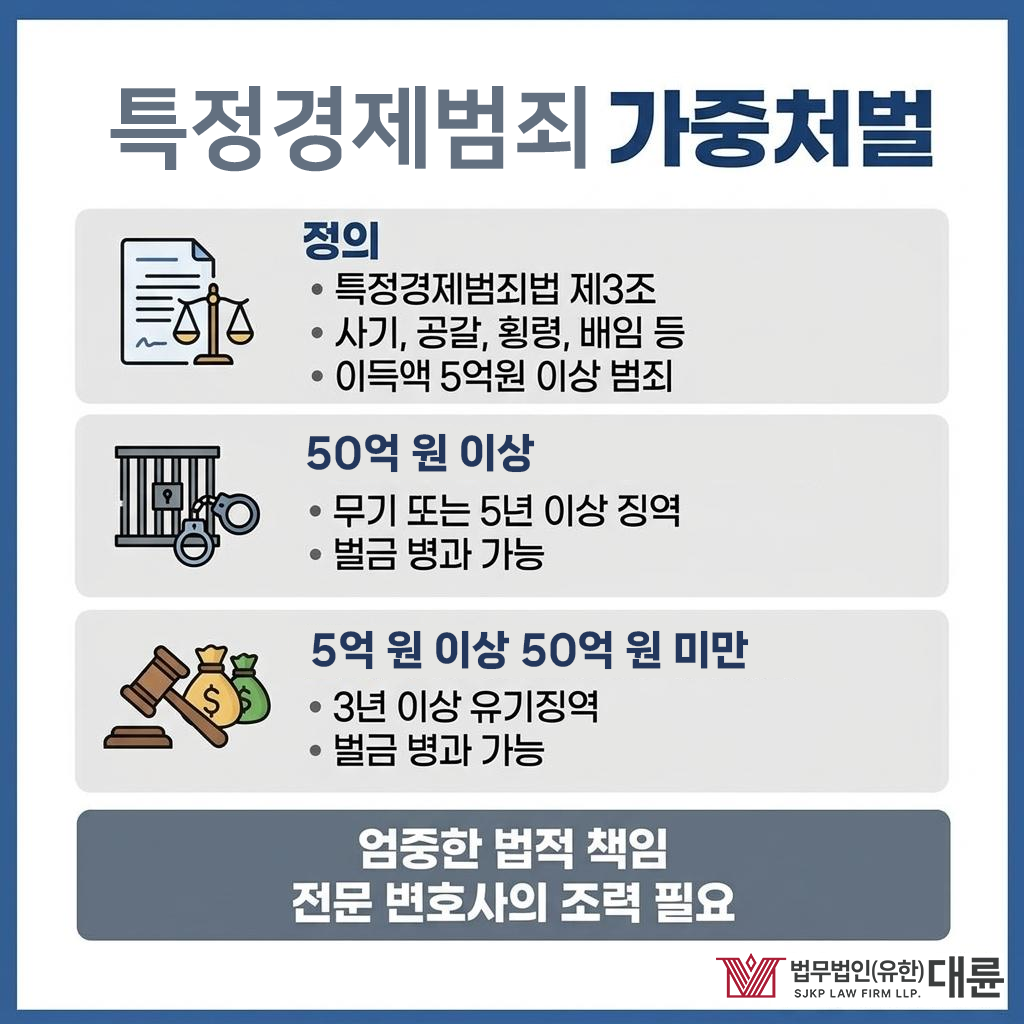특경법횡령 특정재산범죄 재산상 이익 5억원