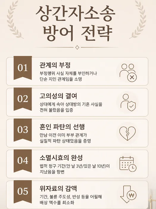 상간남소송방어 위한 전략