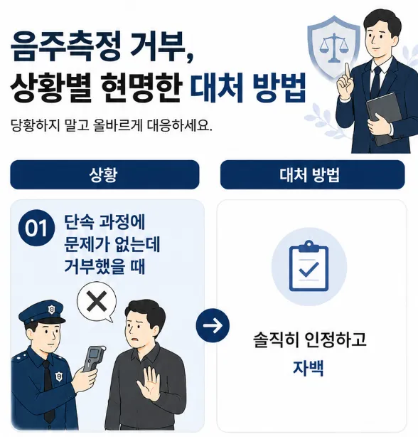 음주측정불응죄 거부 시 상황별 대처