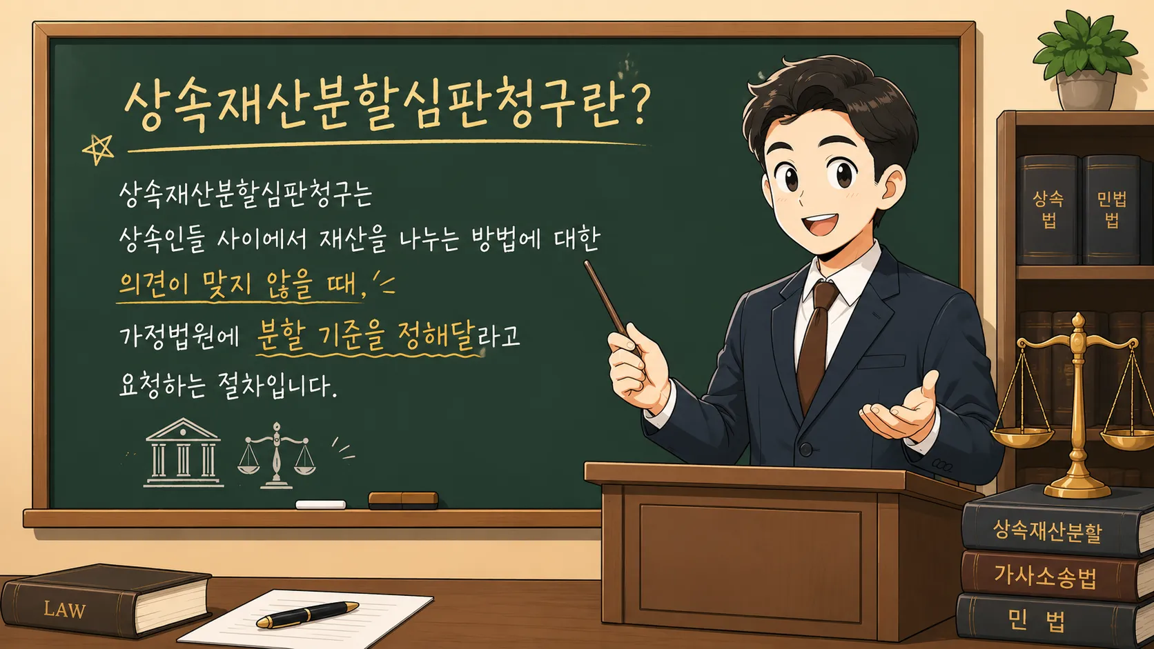 상속재산분할심판청구 개념 민법 법정상속분 상속지분 계산