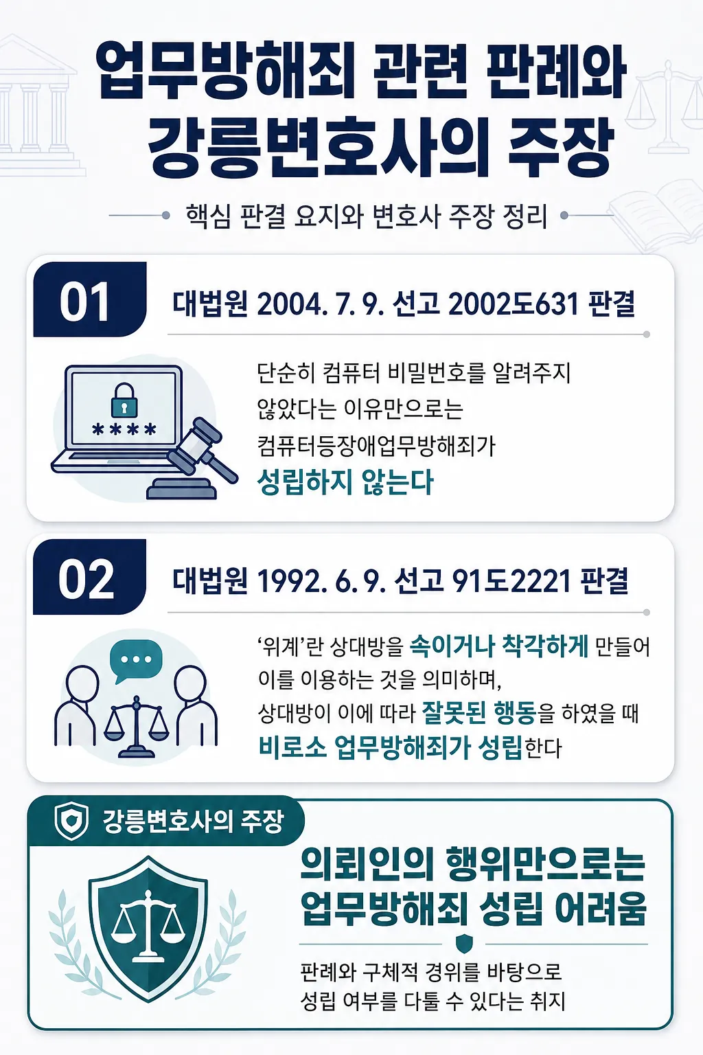 업무방해 공무집행방해 영업장소란행위 업무방해고소 형사합의진행 벌금형선처