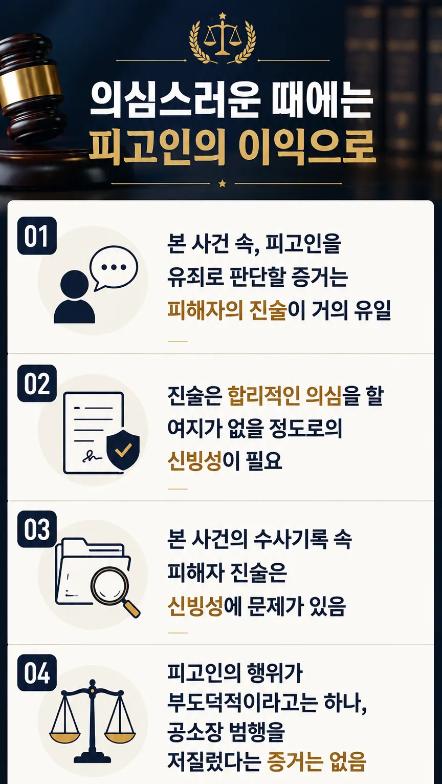 성폭력범죄 무죄 선고 요청