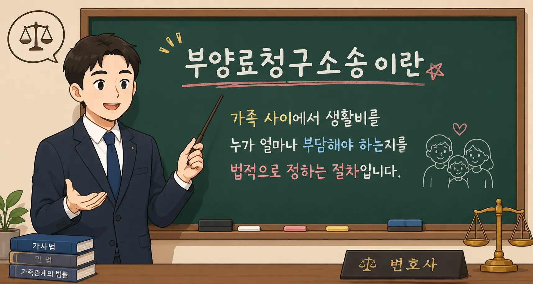 부양료청구소송 민법 생활비 양육비 정의 절차 설명