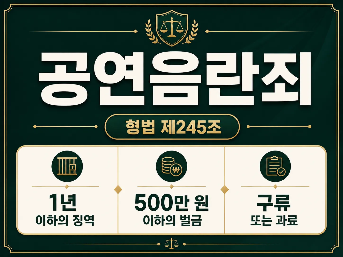공연음란죄처벌 감경 가능 사유와 초범 선처 사례 정리