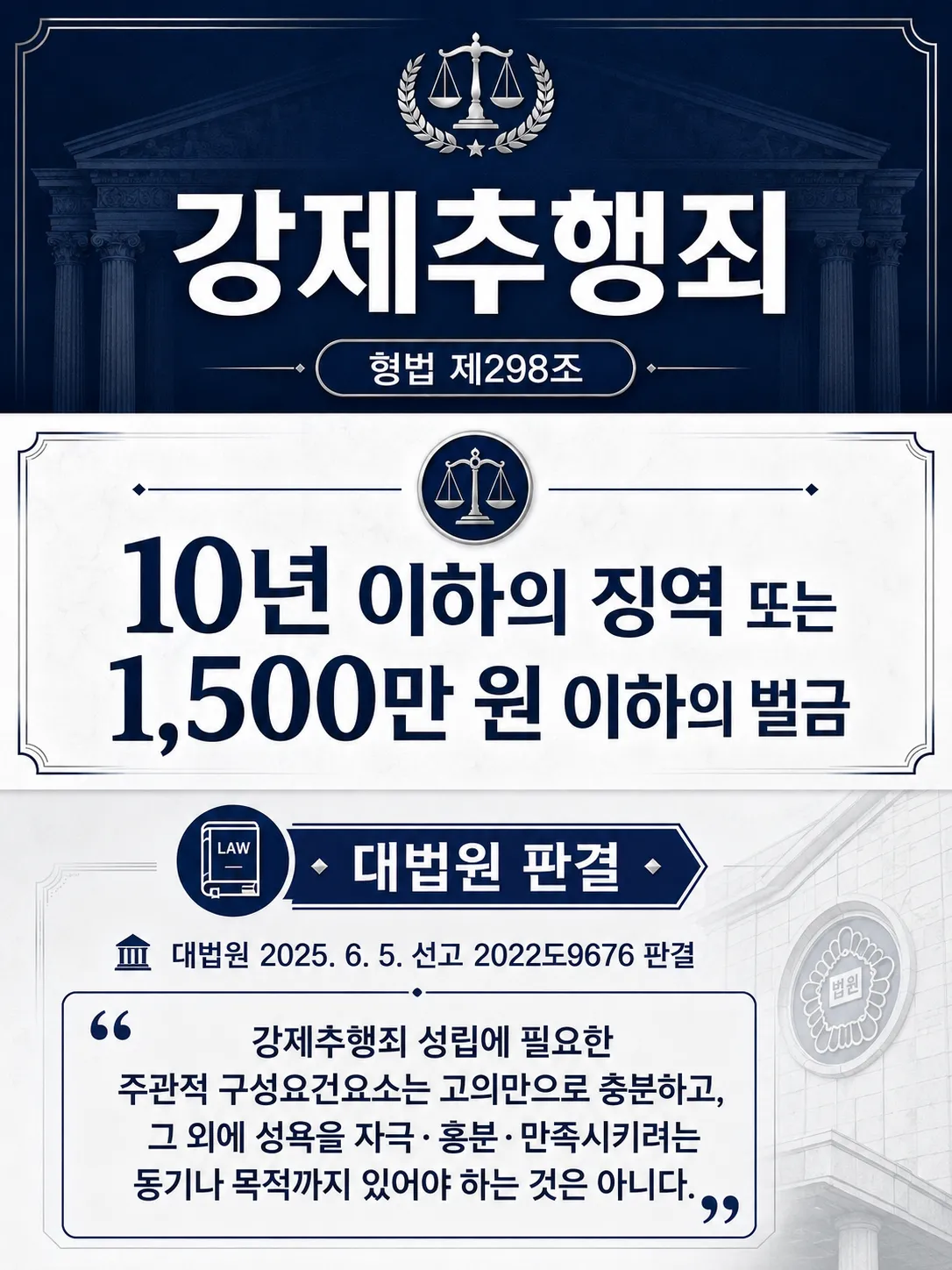 강제추행형량 감경 가능 사유와 초범 선처 사례 정리