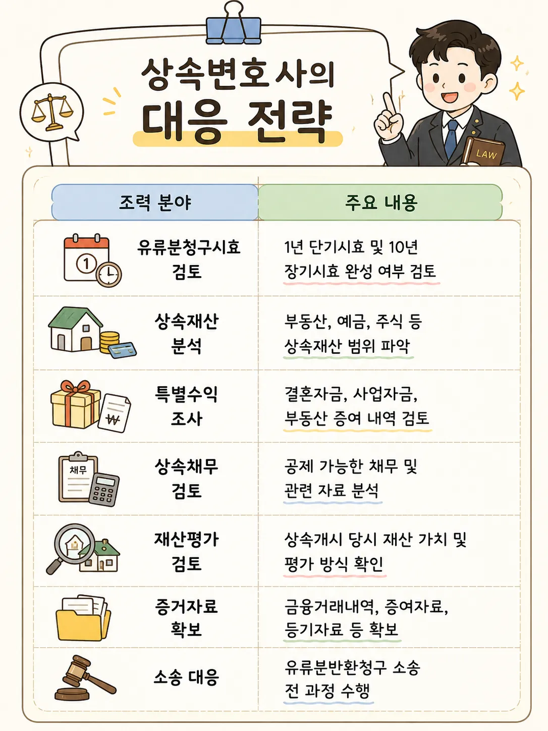 유류분청구시효 확인 및 반환청구 대응에 대한 상속변호사의 조력