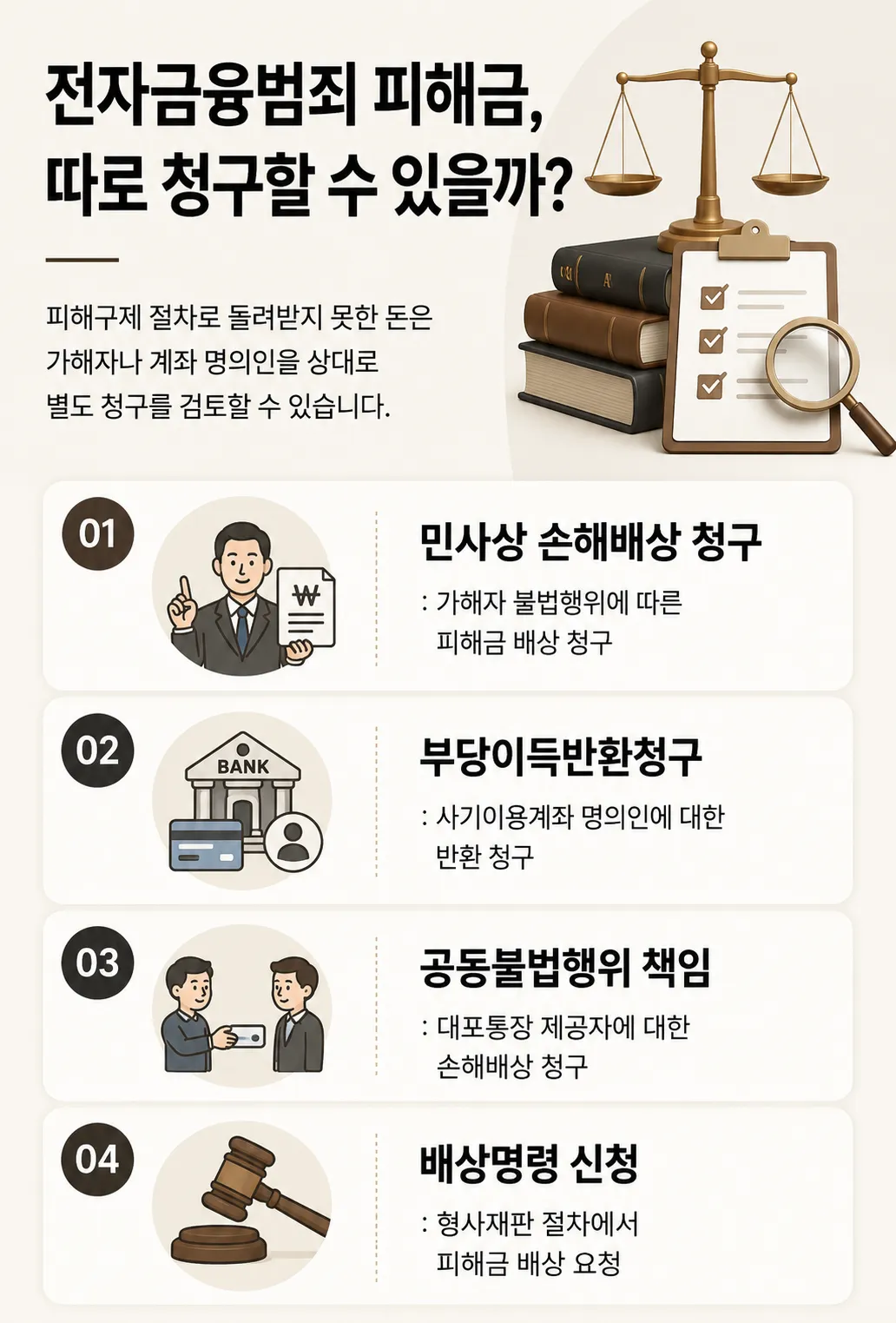 사기피해구제 신청 후 채권소멸절차와 배상명령 신청 가능성 안내